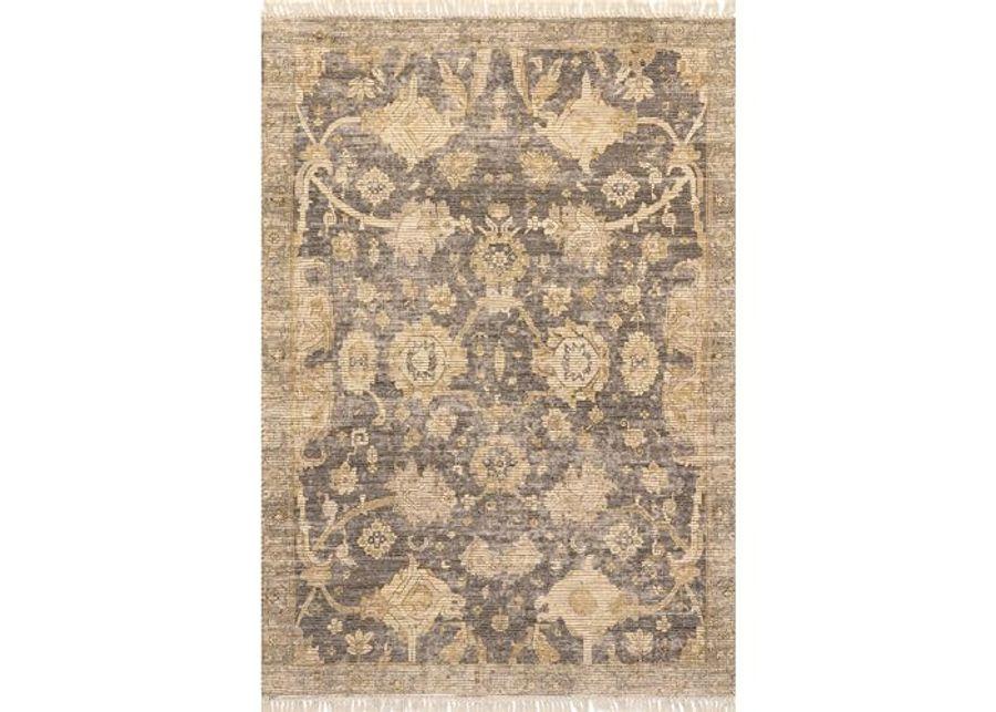 Rugs USA x Lauren Liess Marigold Vintage Tasseled Area Rug, 8x10, Brown