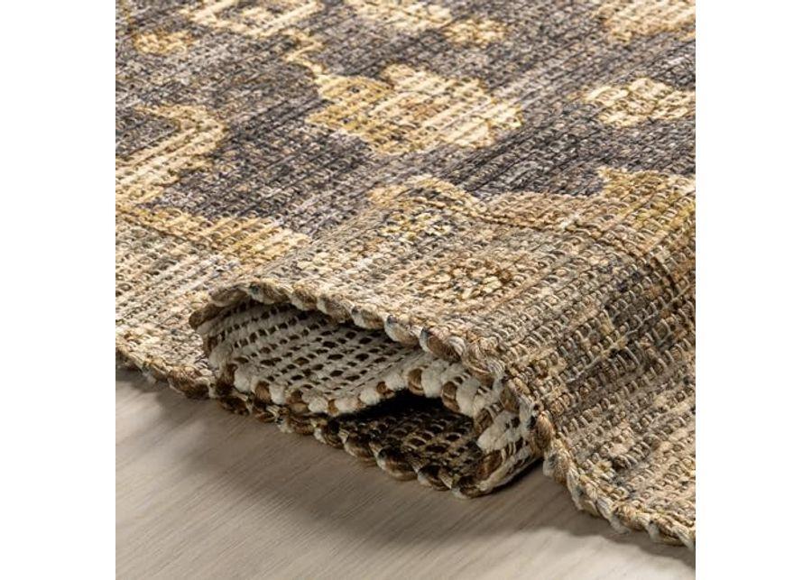 Rugs USA x Lauren Liess Marigold Vintage Tasseled Area Rug, 8x10, Brown