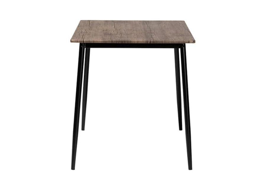 Baxton Studio Dalair Industrial Rustic Brown Wood and Metal Dining Table