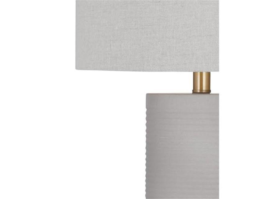 Bassett Mirror Company Tano Table Lamp in Gray Metal