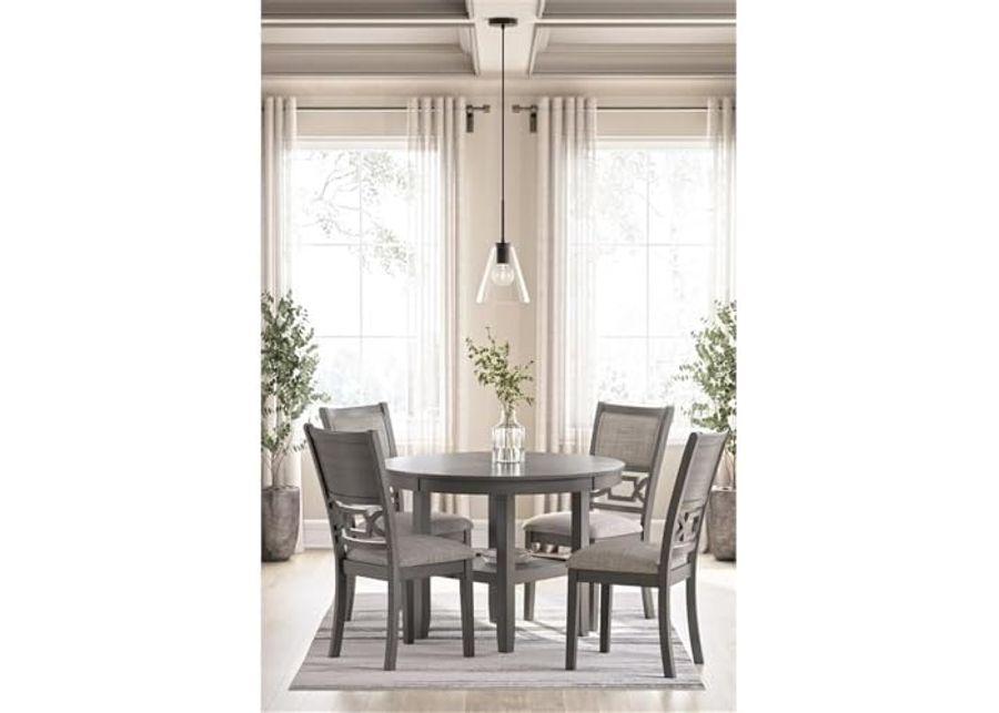 Ashley Furniture Wrenning Gray Dining Table and 4 Chairs - Set of 5