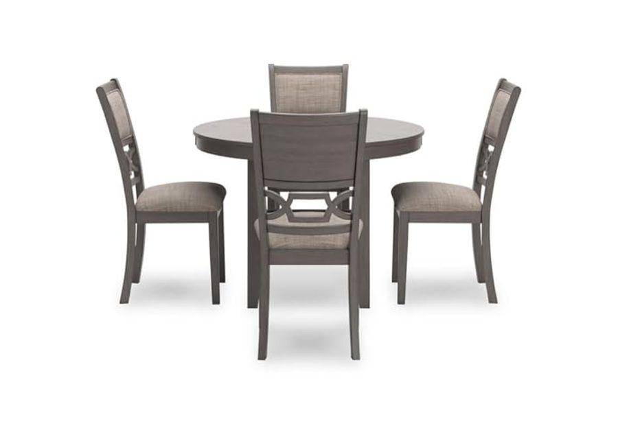 Ashley Furniture Wrenning Gray Dining Table and 4 Chairs - Set of 5