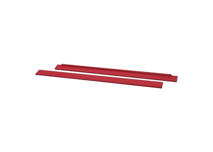 daVinci Hidden Hardware Twin/Full-Size Bed Conversion Kit (M5789) in Tomato Red