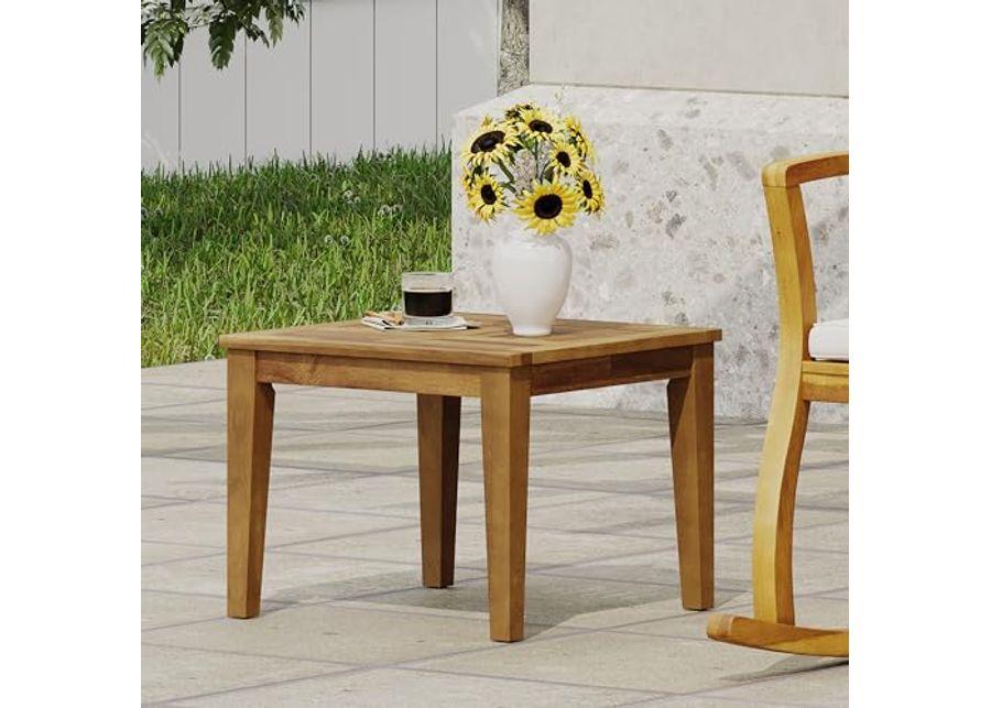 Christopher Knight Home Hampton End Table, 20 "W x 20 "D x 15.75 "H, Natural Brown