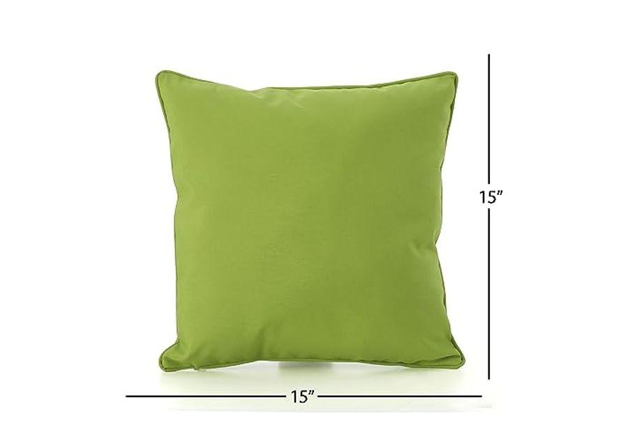 Christopher Knight Home Coronado Outdoor Green Water Resistant Pillows (Set of 3)