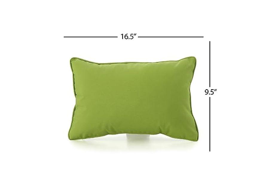 Christopher Knight Home Coronado Outdoor Green Water Resistant Pillows (Set of 3)