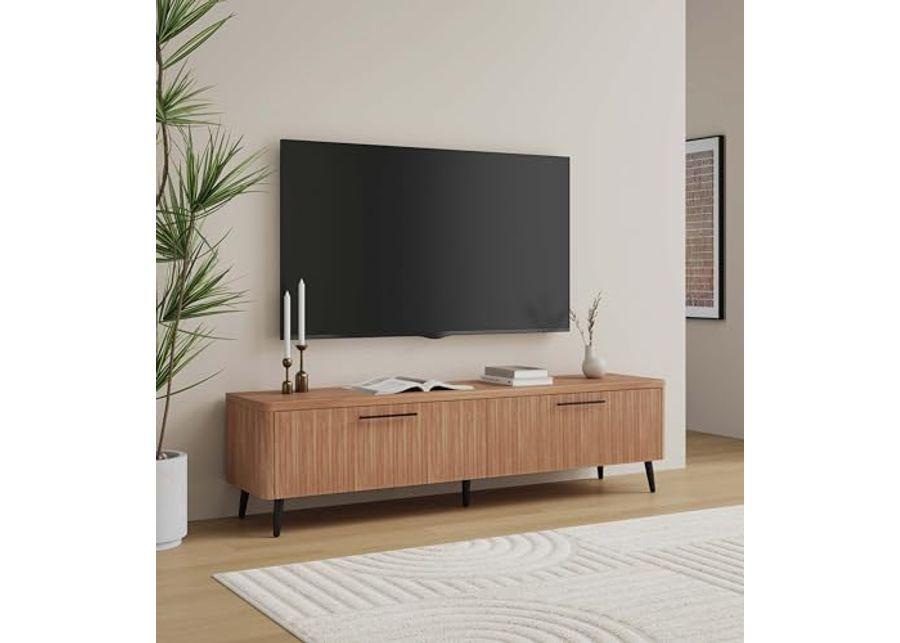 Manhattan Comfort Mid Century- Modern Jodie 68.9" TV Stand in Maple