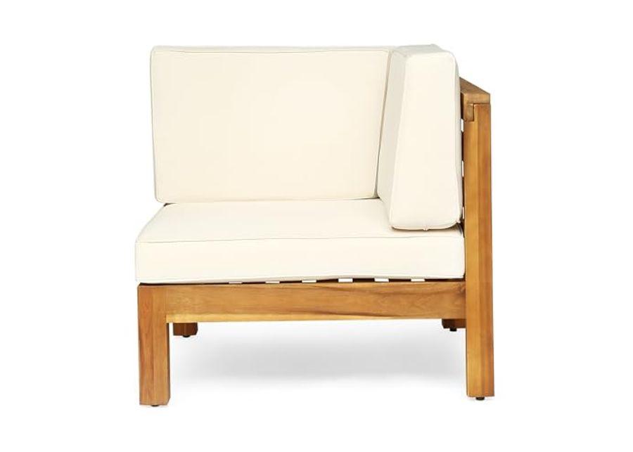 Christopher Knight Home Oana Love Seats, 30.25 "W x 30.25 "D x 26.5 "H, Teak + Beige