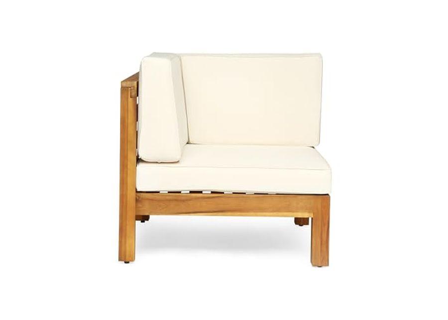 Christopher Knight Home Oana Love Seats, 30.25 "W x 30.25 "D x 26.5 "H, Teak + Beige