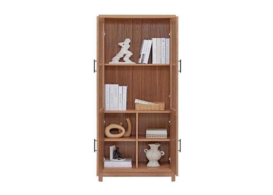 Manhattan Comfort Jodie Bookcase in Maple - Set of 2