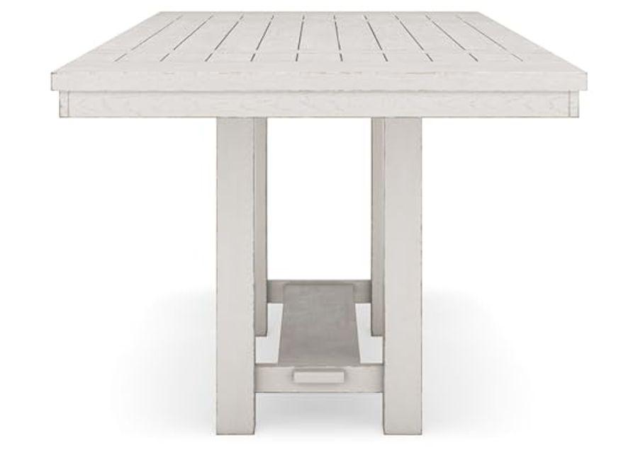 Signature Design by Ashley Robbinsdale Counter Height Dining Extension Table, 42" W x 86" D x 36" H, White