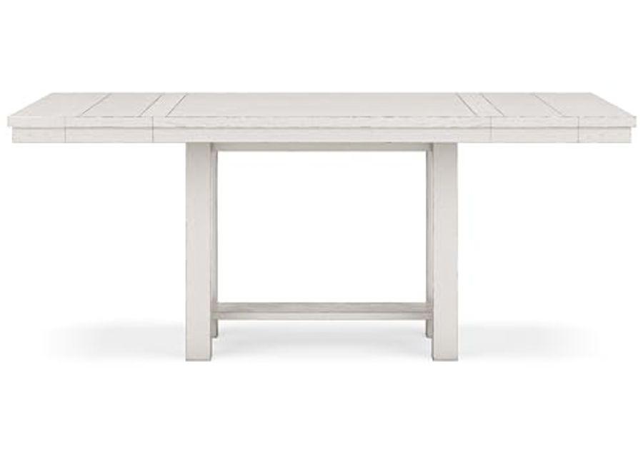 Signature Design by Ashley Robbinsdale Counter Height Dining Extension Table, 42" W x 86" D x 36" H, White