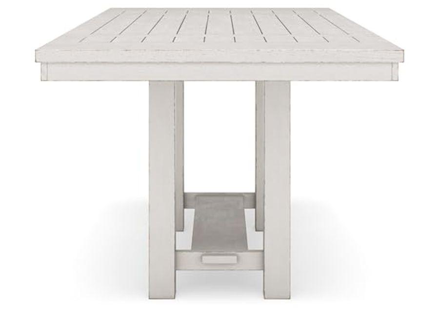 Signature Design by Ashley Robbinsdale Counter Height Dining Extension Table, 42" W x 86" D x 36" H, White