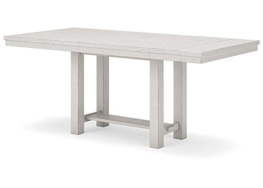 Signature Design by Ashley Robbinsdale Counter Height Dining Extension Table, 42" W x 86" D x 36" H, White