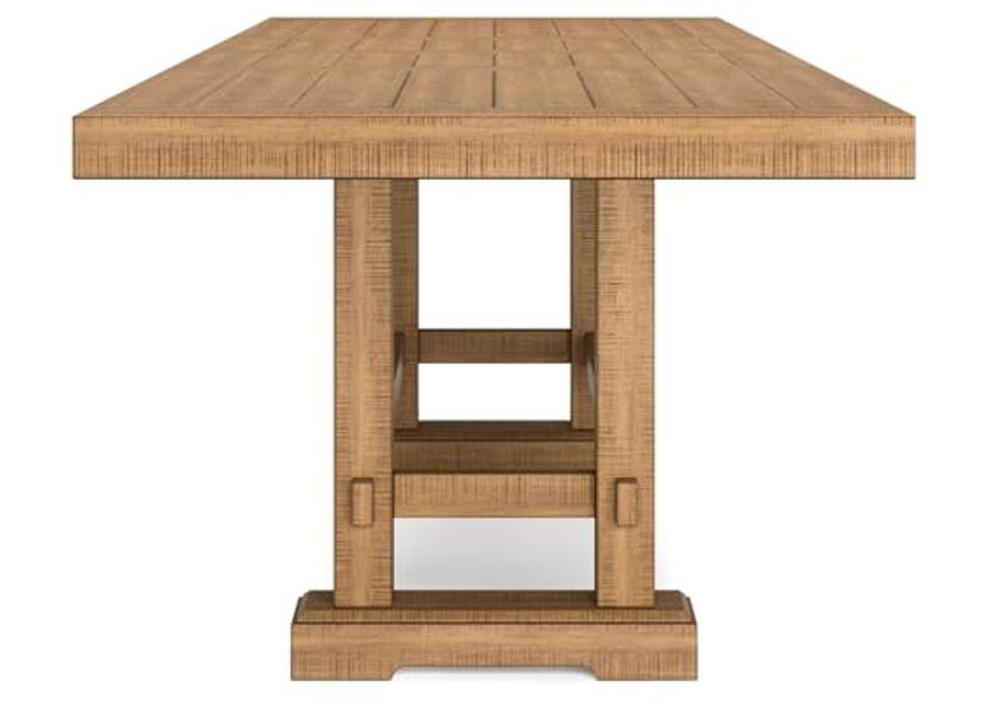 Signature Design by Ashley Havonplane Counter Height Dining Extension Table, 42" W x 108" D x 36" H, Light Brown