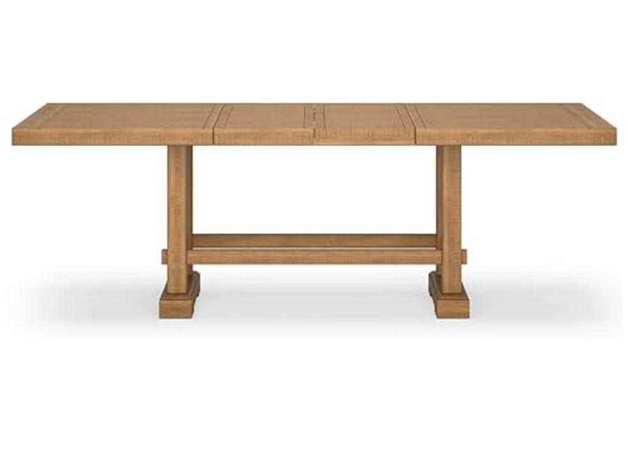 Signature Design by Ashley Havonplane Counter Height Dining Extension Table, 42" W x 108" D x 36" H, Light Brown