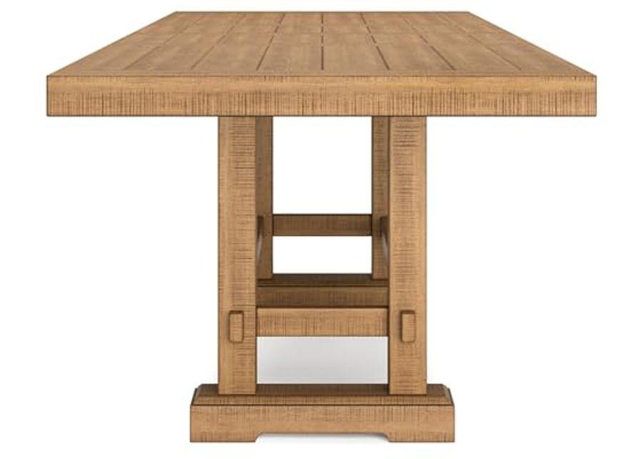 Signature Design by Ashley Havonplane Counter Height Dining Extension Table, 42" W x 108" D x 36" H, Light Brown