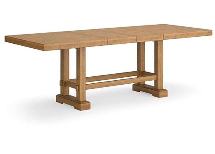 Signature Design by Ashley Havonplane Counter Height Dining Extension Table, 42" W x 108" D x 36" H, Light Brown