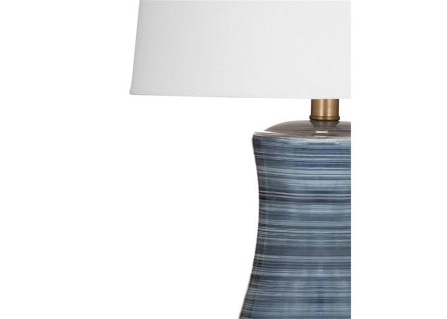 Clermont Table Lamp in Modern Blue Gray Ceramic