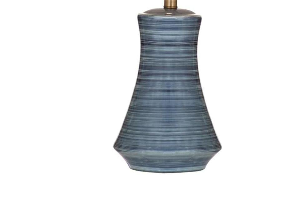 Clermont Table Lamp in Modern Blue Gray Ceramic