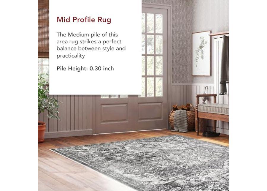 nuLOOM Maryanne Transitional Medallion Area Rug, 4x6, Grey (Pack of 4)