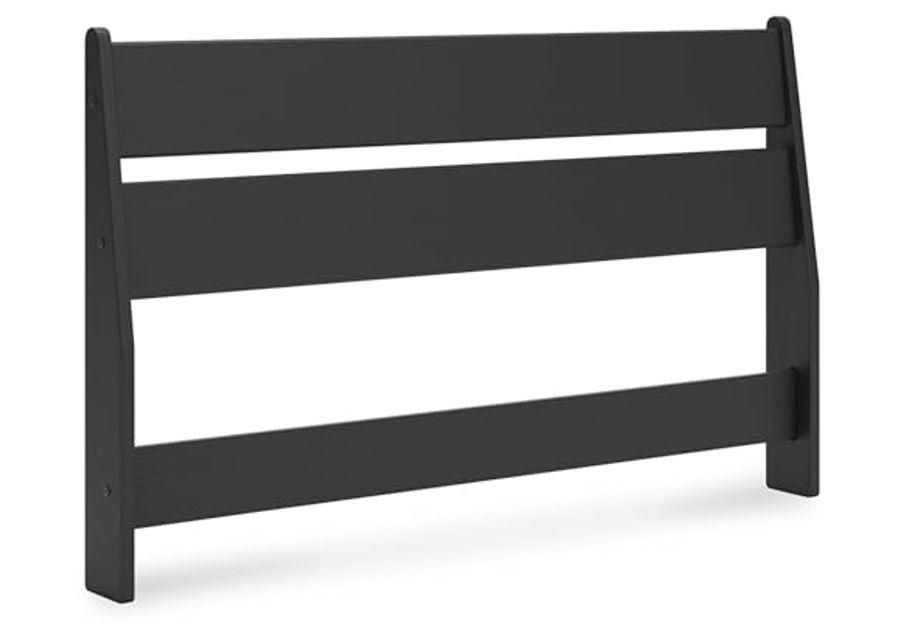 Signature Design by Ashley Socalle Modern Panel Headboard, Full, Black