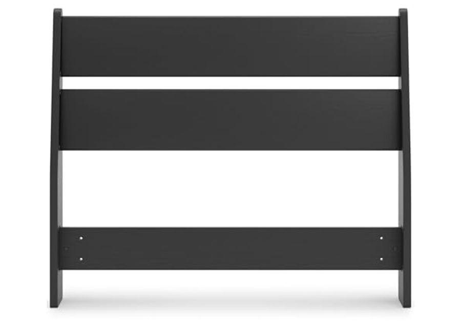 Signature Design by Ashley Socalle Modern Panel Headboard, Twin, Black