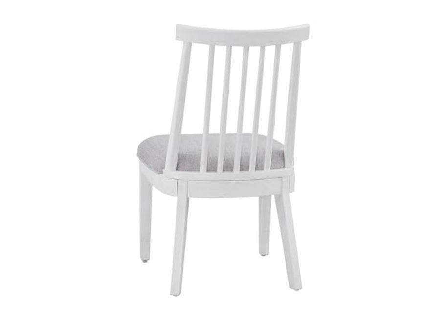 Bassett Mirror Company Nadine Coastal Contemporary Dining Chair in White Wood