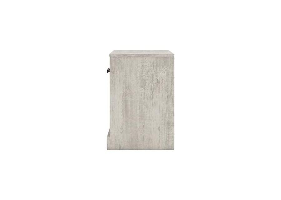 Signature Design by Ashley Shawburn 1 Drawer Nightstand, Whitewash