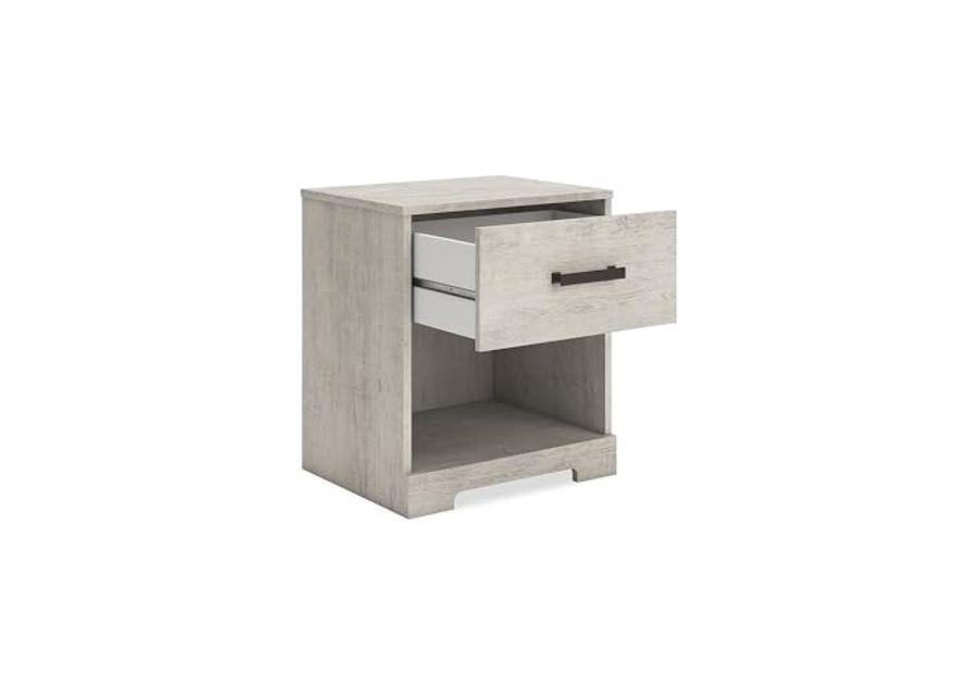 Signature Design by Ashley Shawburn 1 Drawer Nightstand, Whitewash