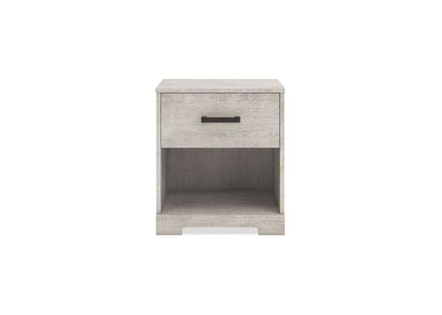 Signature Design by Ashley Shawburn 1 Drawer Nightstand, Whitewash