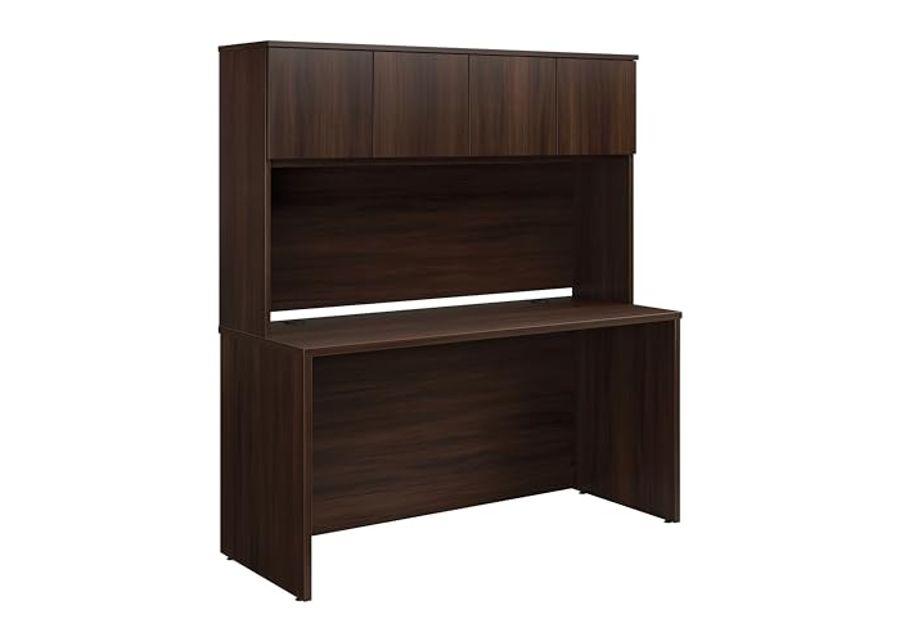 OfficeWorks by Sauder Affirm 60" Desk & 60" Hutch Noble Elm Finish