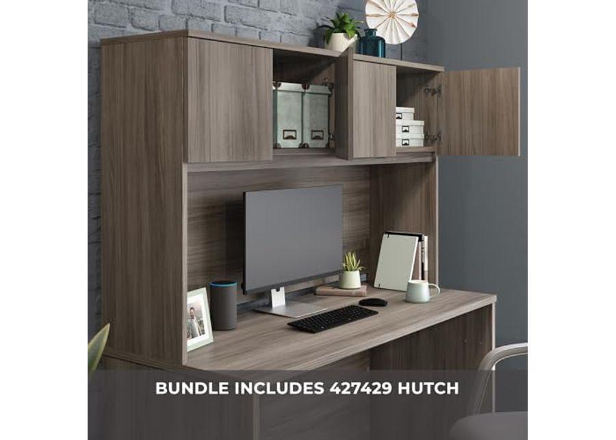 OfficeWorks by Sauder Affirm 60" Desk & 60" Hutch, Hudson Elm Finish