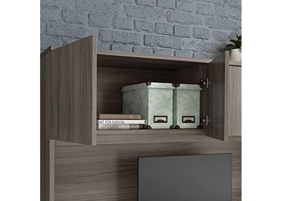 OfficeWorks by Sauder Affirm 60" Desk & 60" Hutch, Hudson Elm Finish