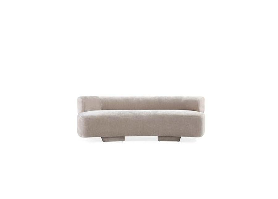 Manhattan Comfort Modern Verandah Chenille 90.6" Sofa, Cream