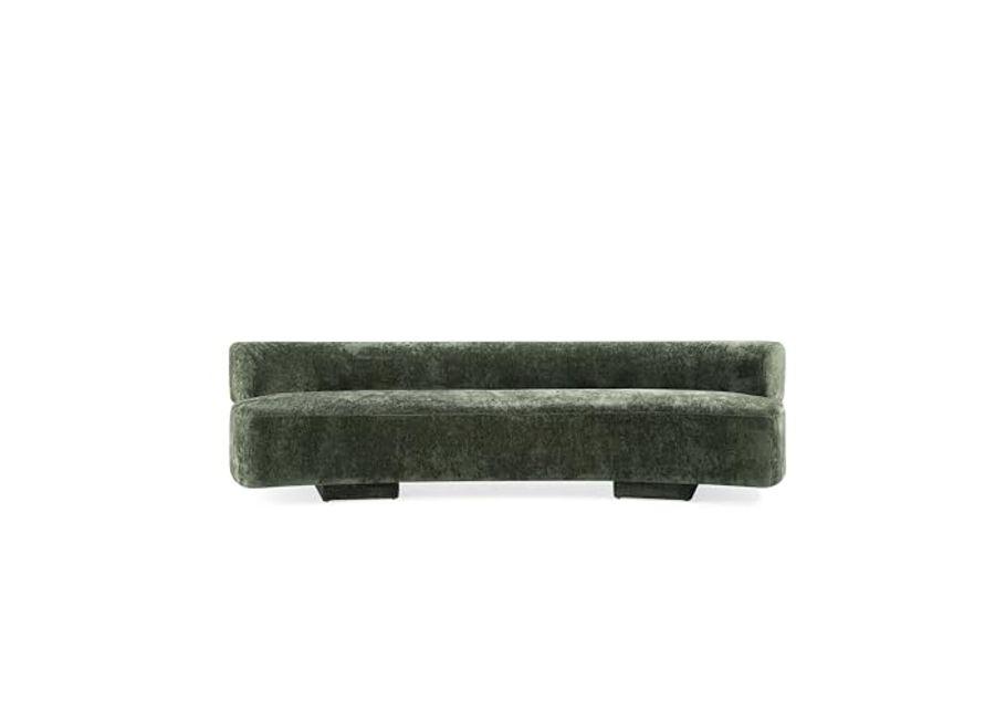 Manhattan Comfort Modern Verandah Chenille 112" XL Sofa, Olive Green