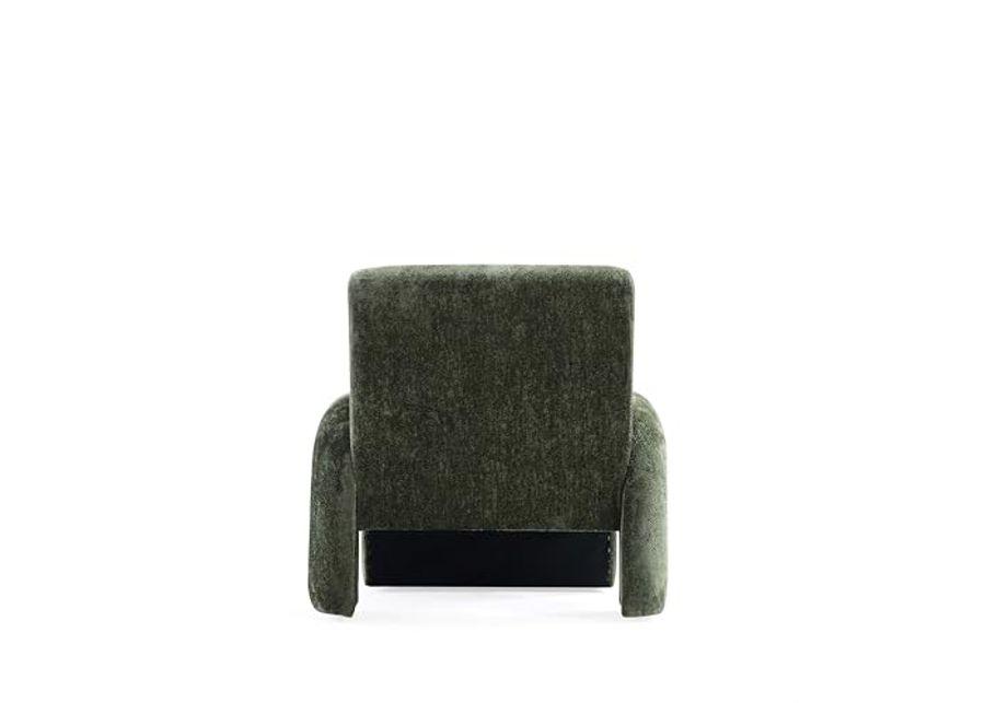 Manhattan Comfort Modern Verandah Chenille Accent Chair, Olive Green