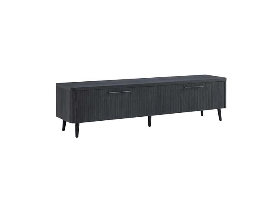 Manhattan Comfort Mid Century- Modern Jodie 68.9" TV Stand in Charcoal Grey