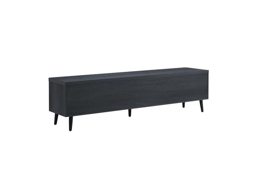 Manhattan Comfort Mid Century- Modern Jodie 68.9" TV Stand in Charcoal Grey