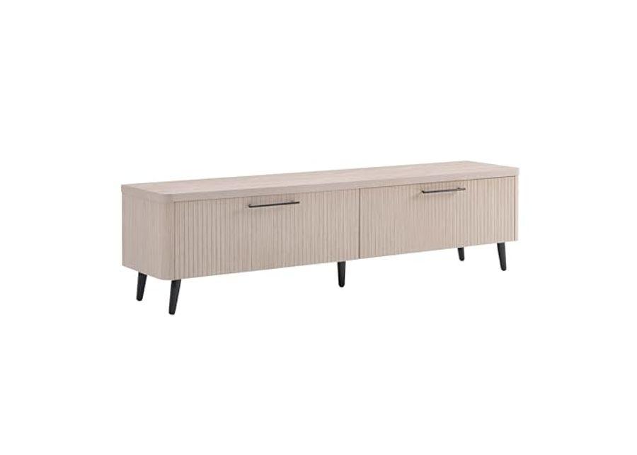 Manhattan Comfort Mid Century- Modern Jodie 68.9" TV Stand in Whitewashed Oak