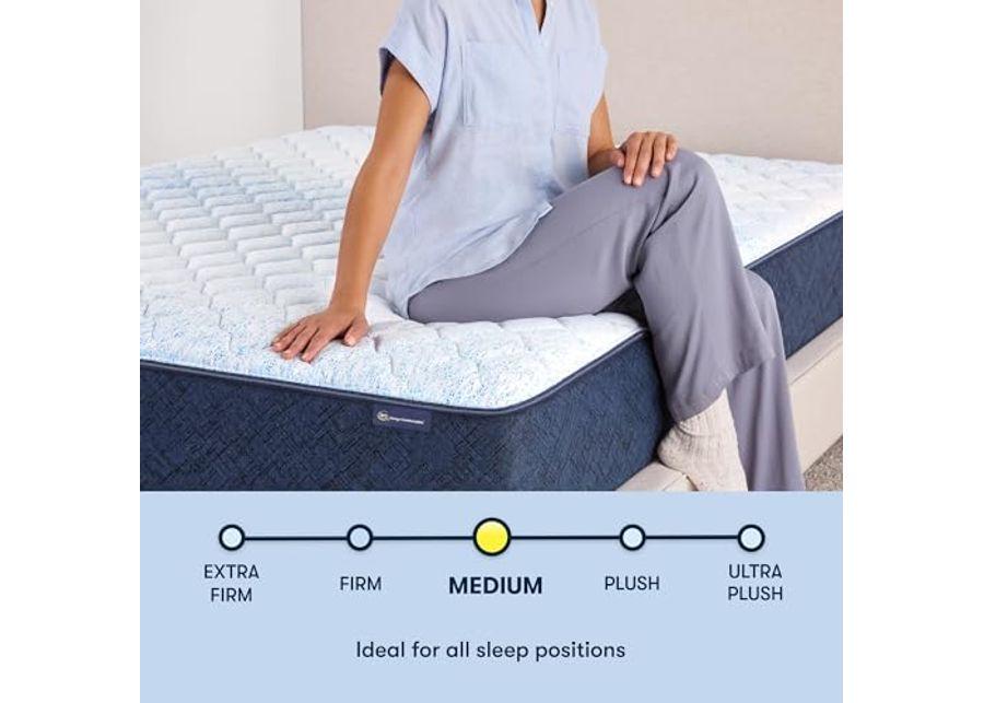 Serta Sleeptrue Medium 12" Queen Hybrid Mattress in a Box, Cooling, Breathable, and Pressure Relieving - 100 Night Trial, CertiPUR-US Certified and 10 Year Limited Warranty