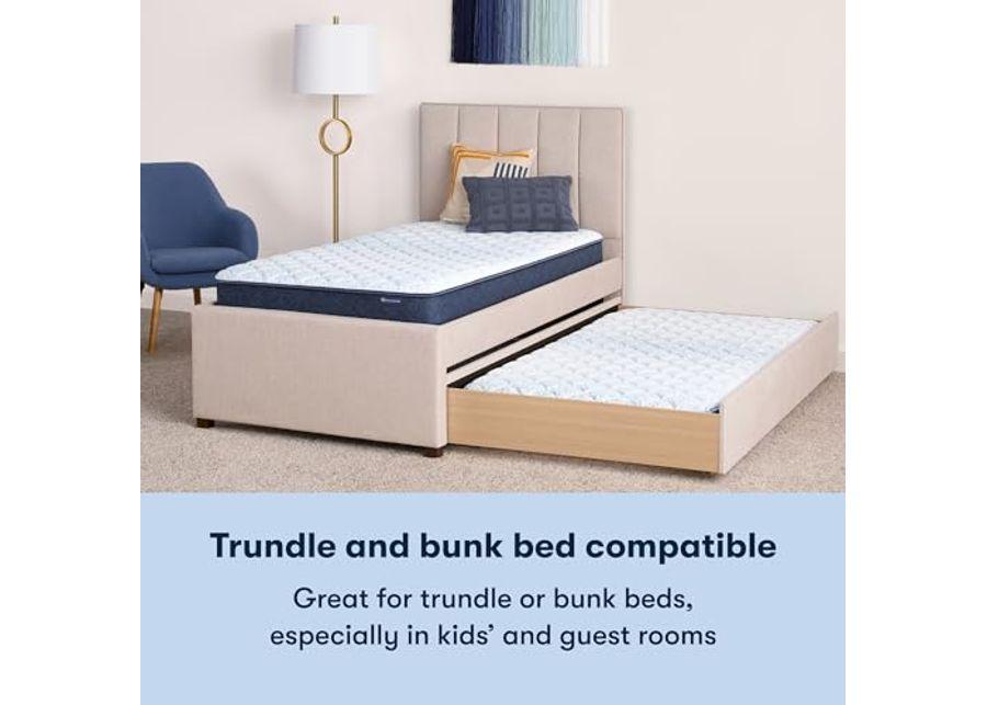 Serta Sleeptrue Firm 6" Twin Memory Foam Mattress in a Box, Cooling, Breathable, and Pressure Relieving - 100 Night Trial, CertiPUR-US Certified and 10 Year Limited Warranty