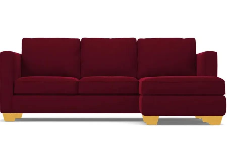 Catalina Reversible Chaise Sleeper Sofa Bed:: Leg Finish: Natural / Sleeper Option: Memory Foam Mattress