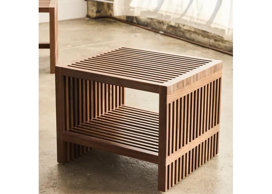 Zero Waste Slatted Side Table