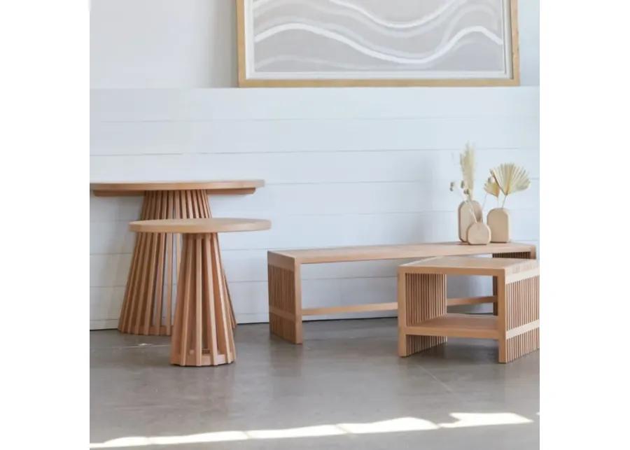 Zero Waste Slatted Side Table