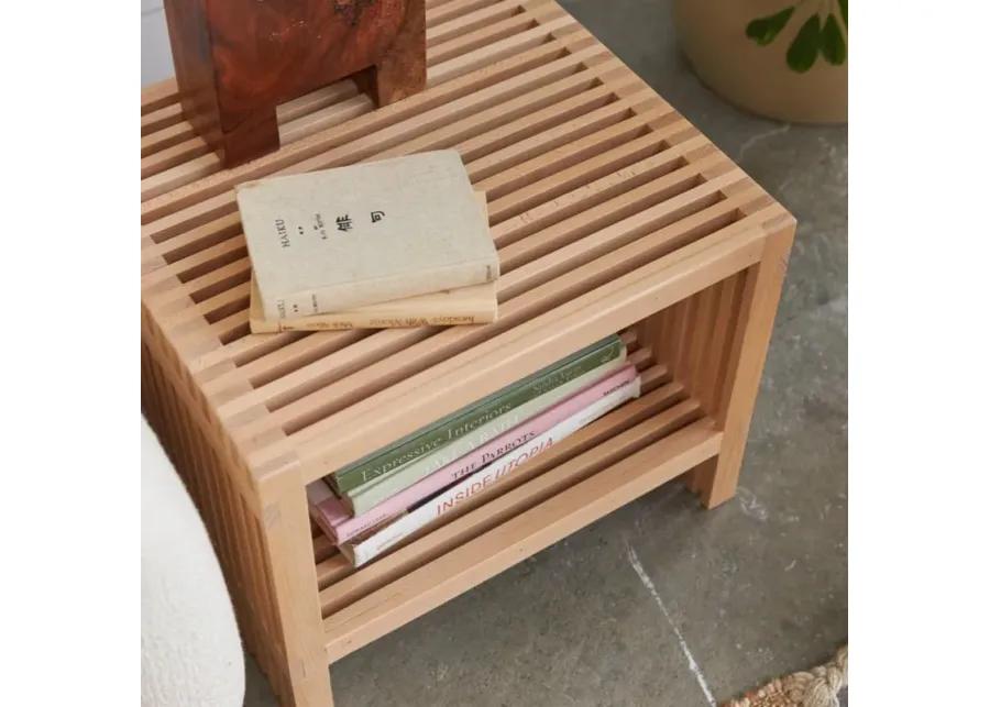 Zero Waste Slatted Side Table