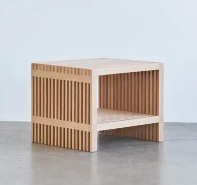 Zero Waste Slatted Side Table