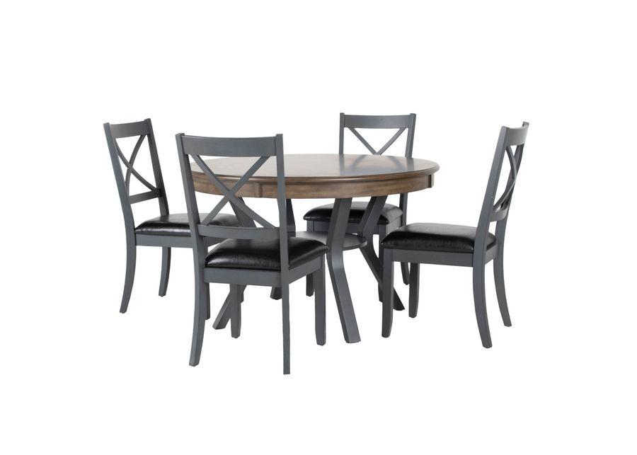 5 PIECE ROUND DINING ROOM SET