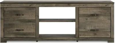 Trinell - Brown - 72" TV Stand W/Fireplace Option