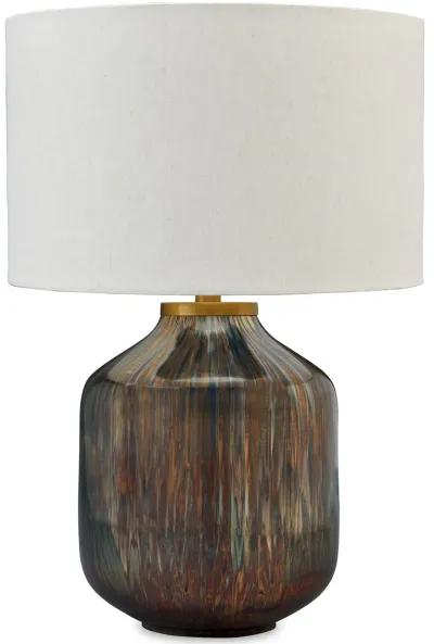 Jadstow - Black / Silver Finish - Glass Table Lamp